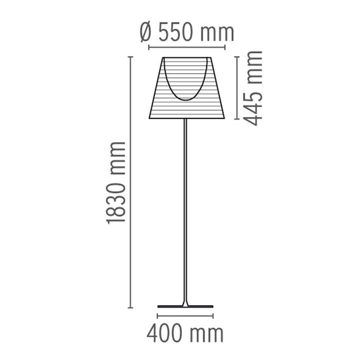 KTribe F3 golvlampa, Brons Flos