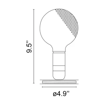 Lampadina bordslampa - Svart - Flos