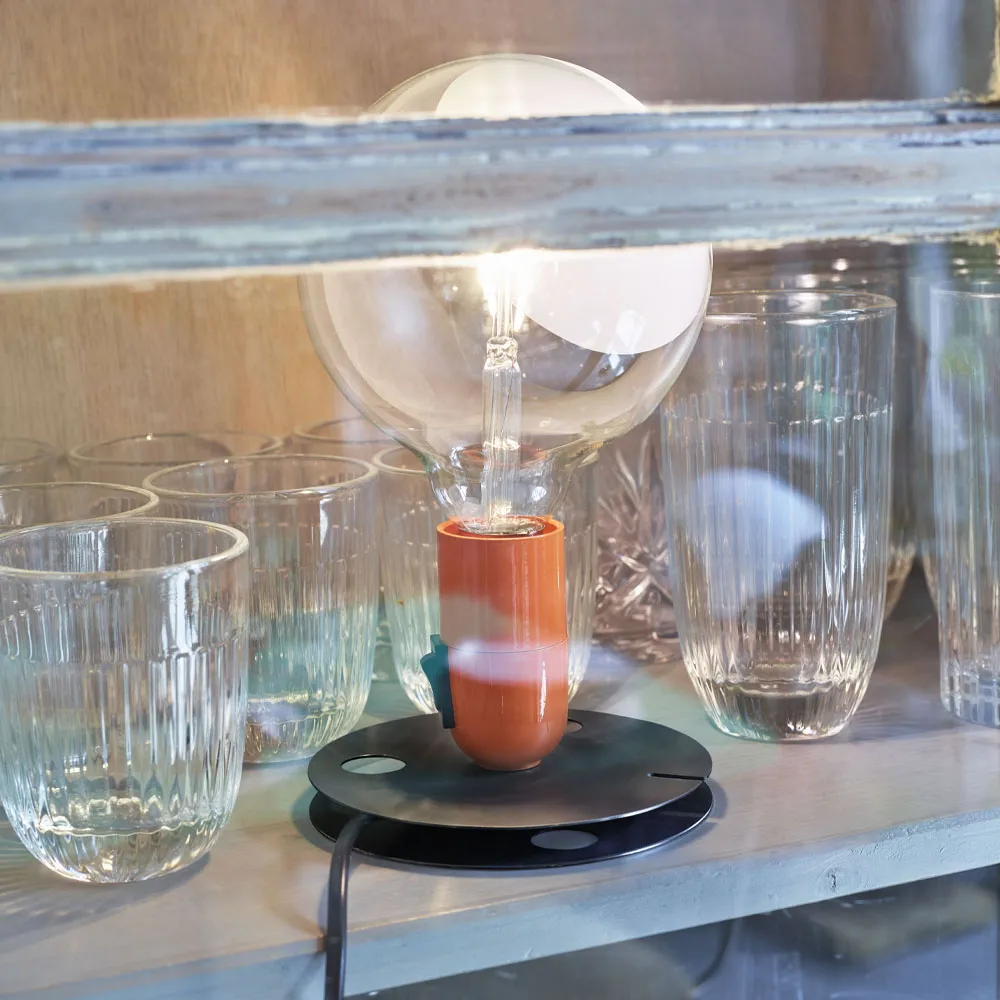 Lampadina bordslampa, Svart Flos