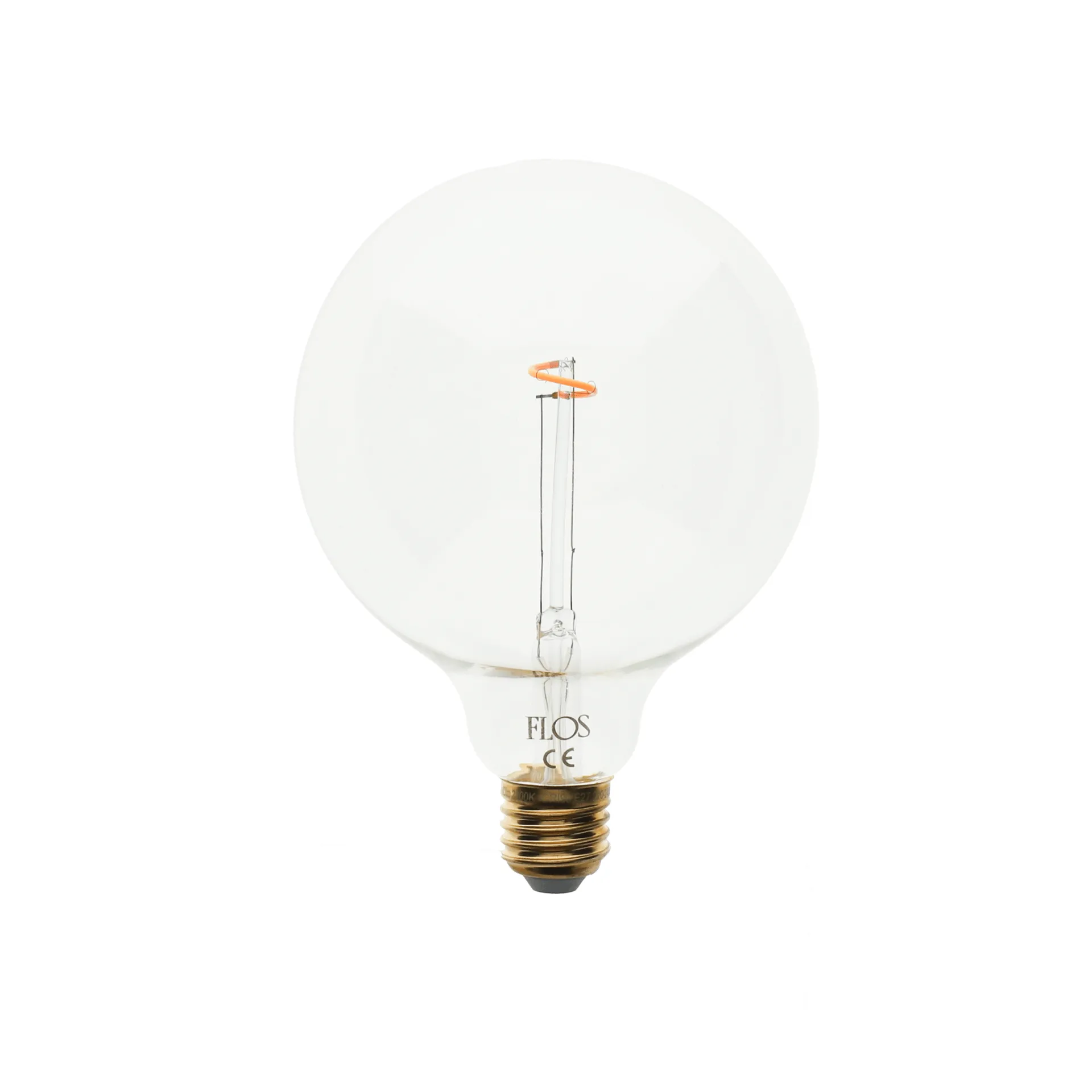 LED G125 dimbar ljuskälla E27, 2200K 40lm 1,5W Flos