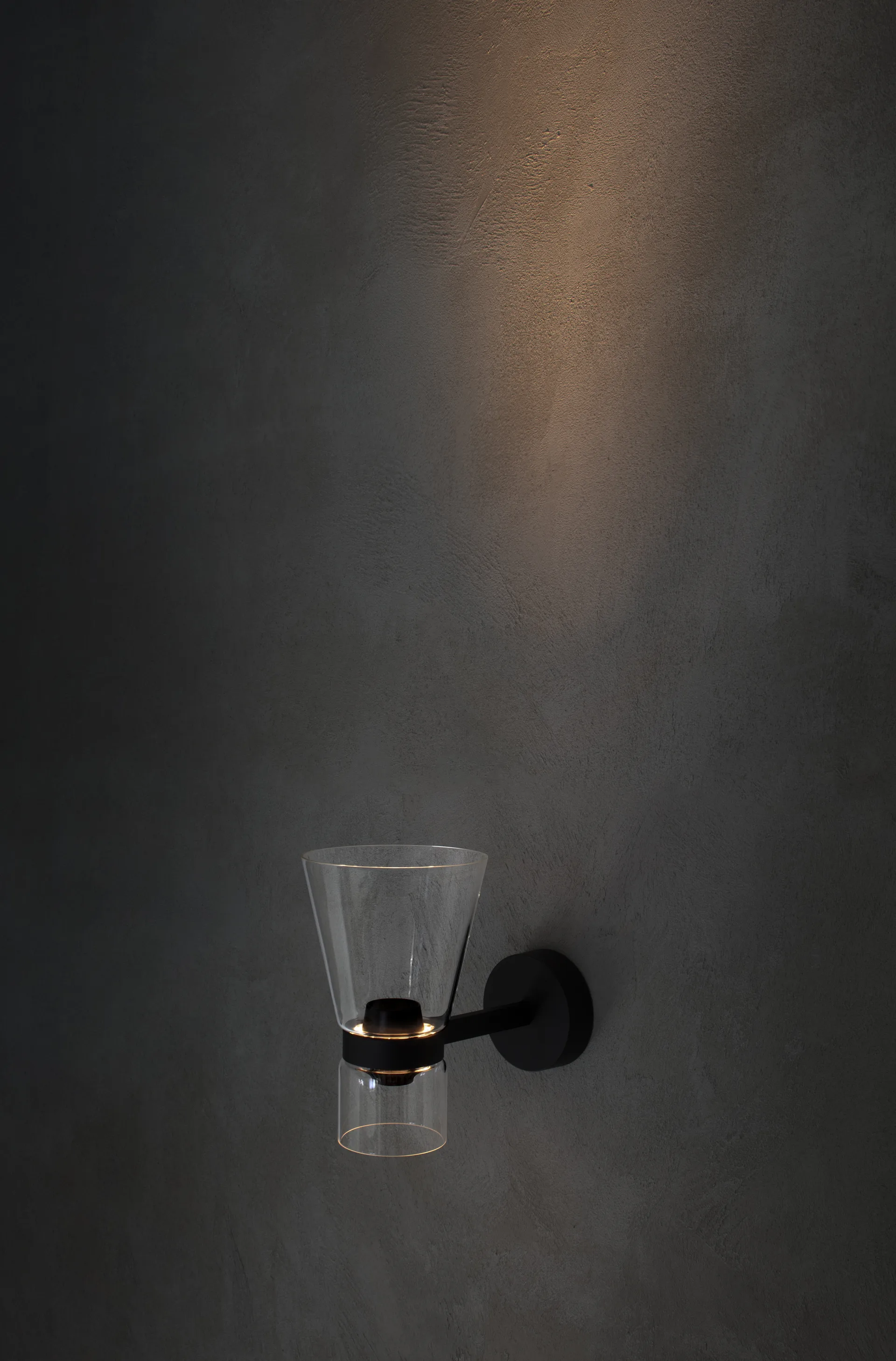 Nocturne Cone vägglampa - Svart,  Flos