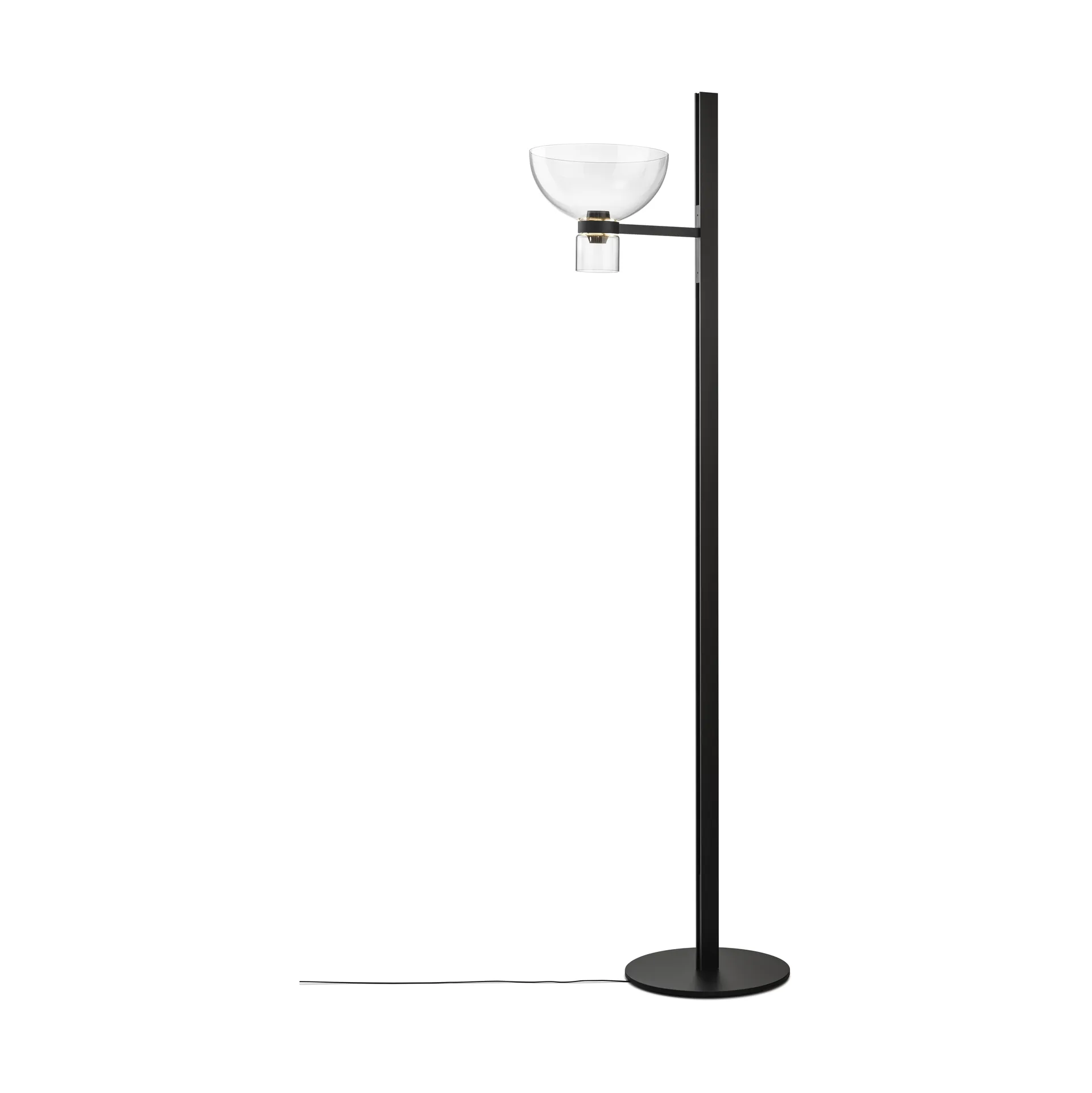 Nocturne F1 bowl golvlampa - svart,  Flos