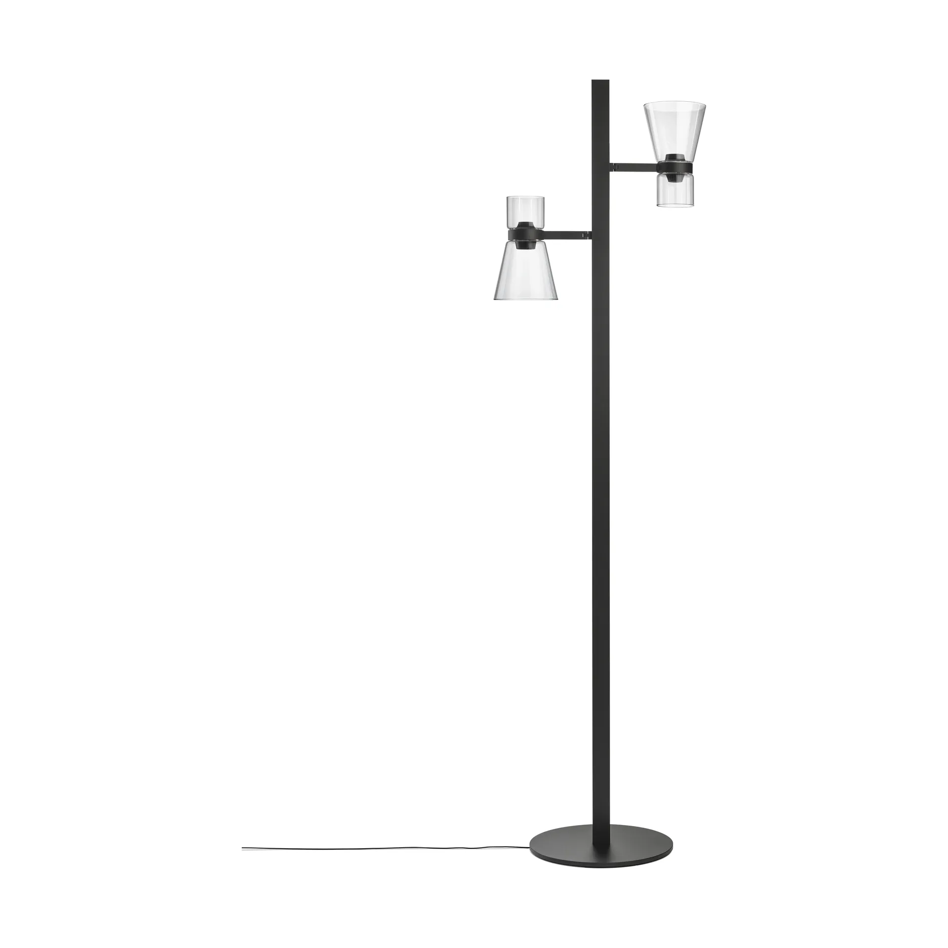 Nocturne F2 cone golvlampa - Svart,  Flos