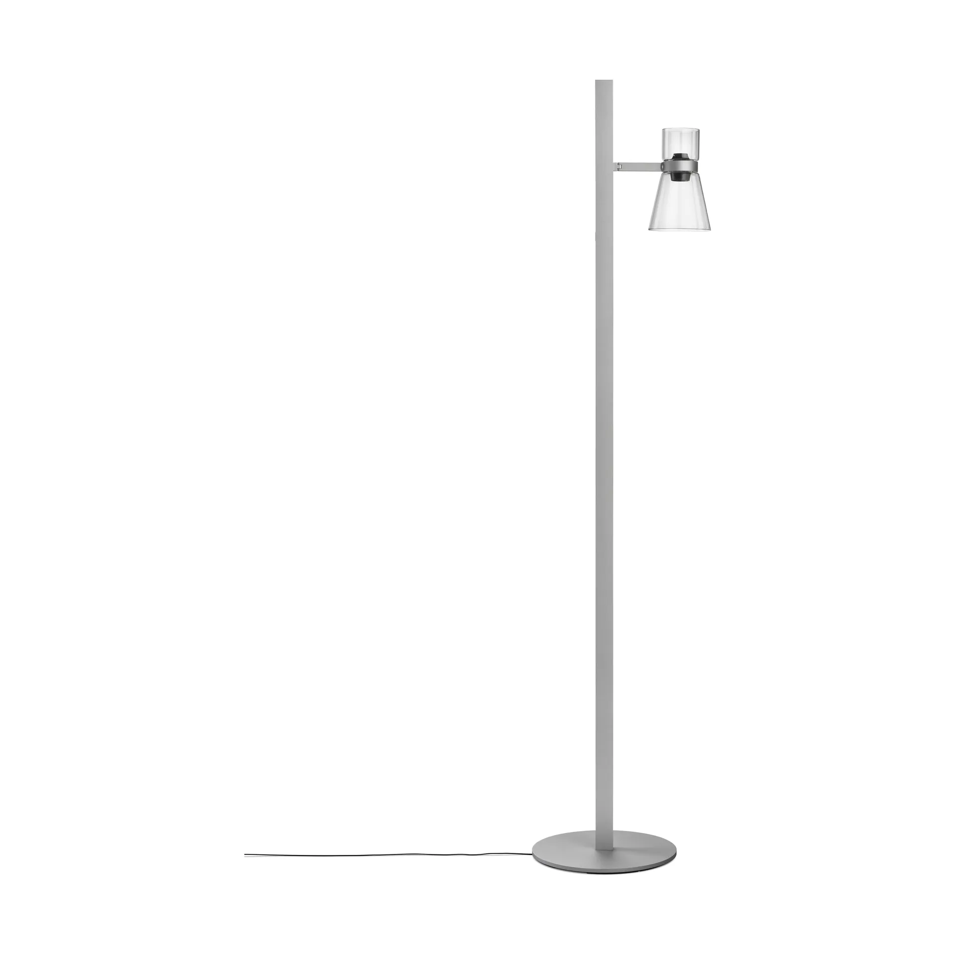 Nocturne FI cone golvlampa - Silver,  Flos