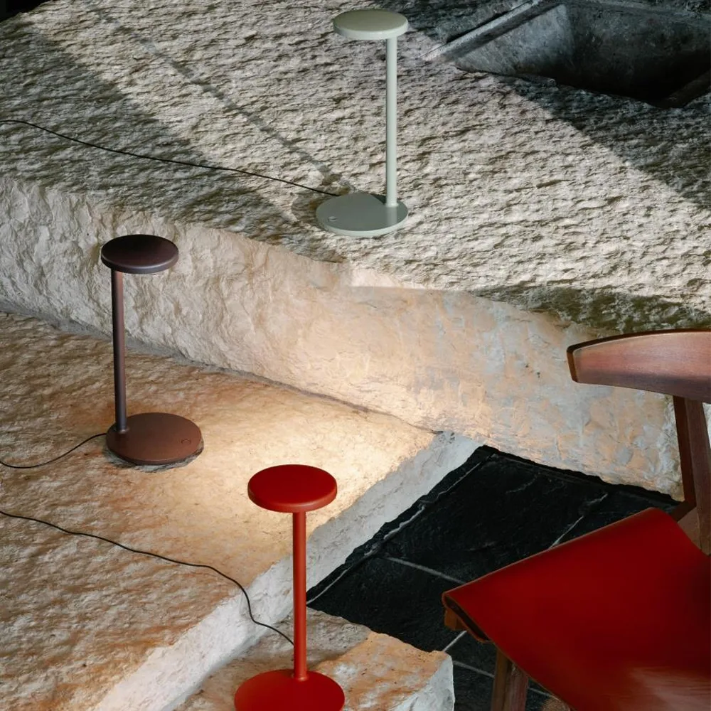 Oblique bordslampa, Antracit Flos