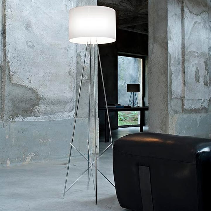 Ray F2 golvlampa, Vit-krom Flos