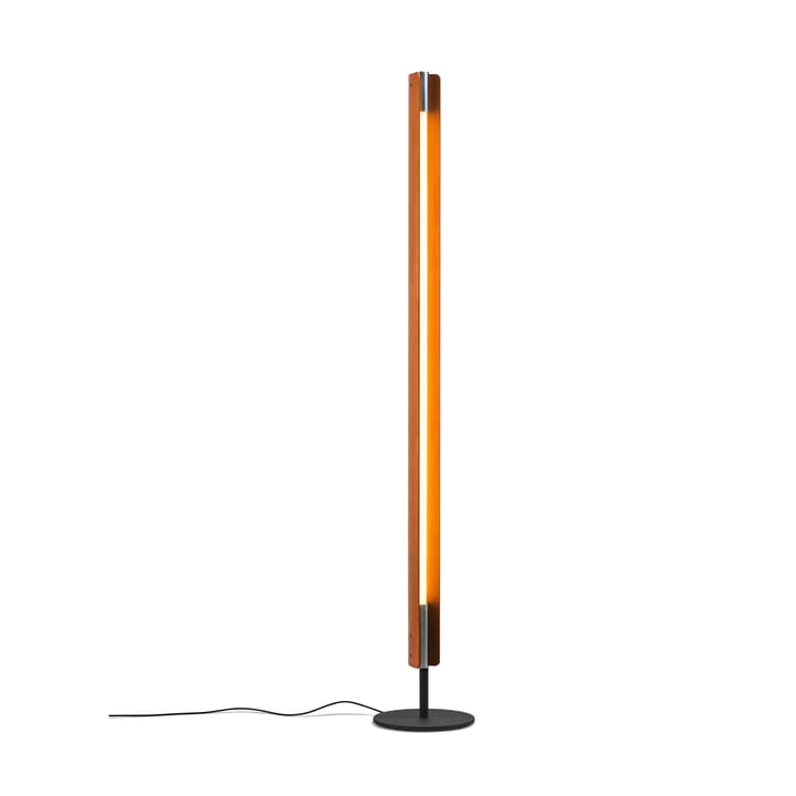 Seki-han golvlampa 226 cm, Heat treatened ash-black metal Flos