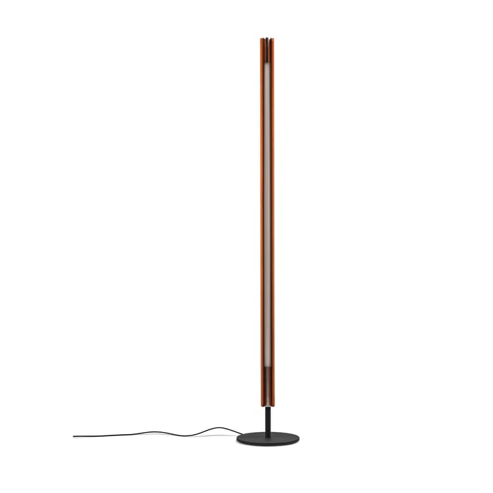 Seki-han golvlampa 226 cm, Heat treatened ash-black metal Flos