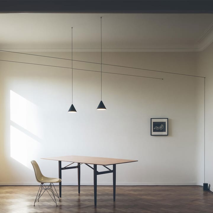 String Light Cone pendel, Blå, 22 m kabel Flos