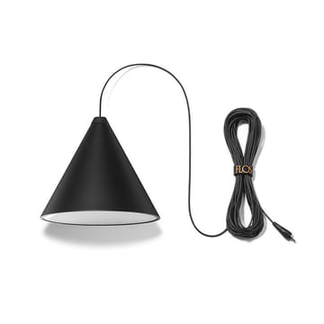 String Light Cone pendel - Svart, 22 m kabel - Flos