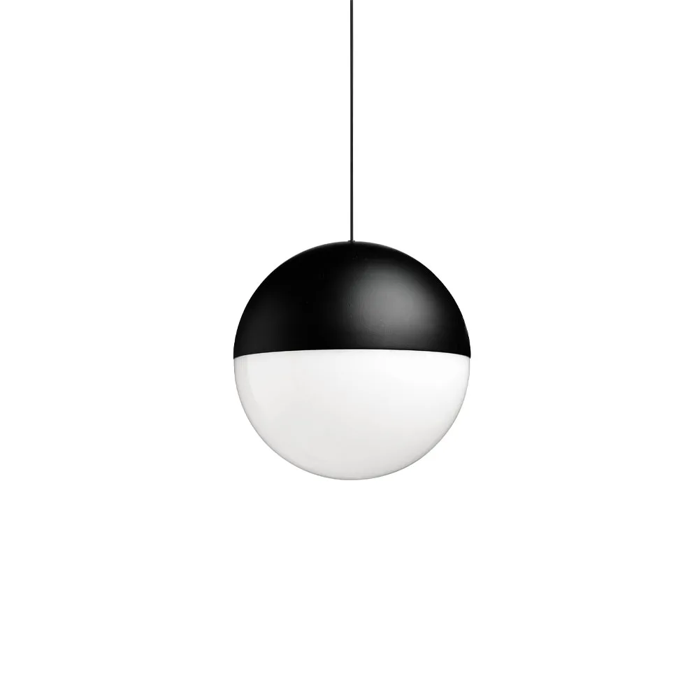String Light Sphere pendel, Svart, 12 m kabel Flos