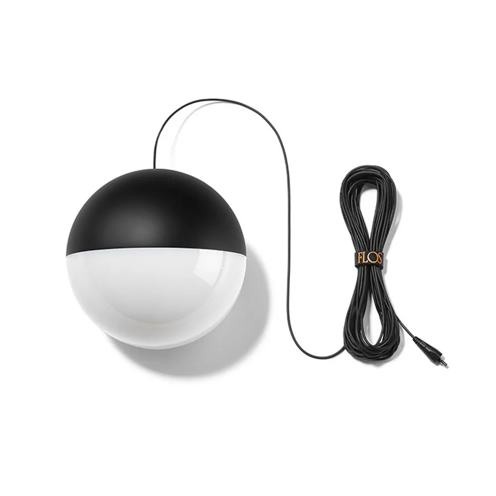 String Light Sphere pendel, Svart, 12 m kabel Flos