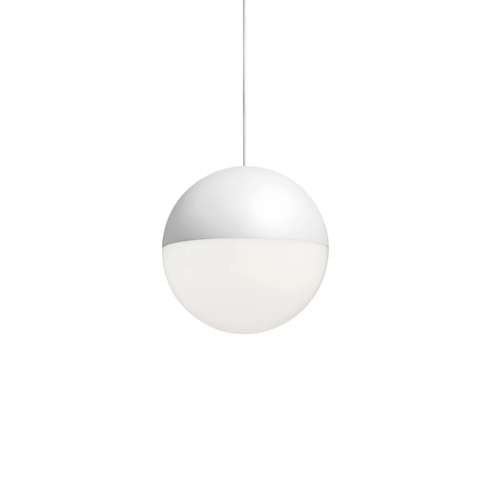 String Light Sphere pendel, Vit, 22 m kabel Flos