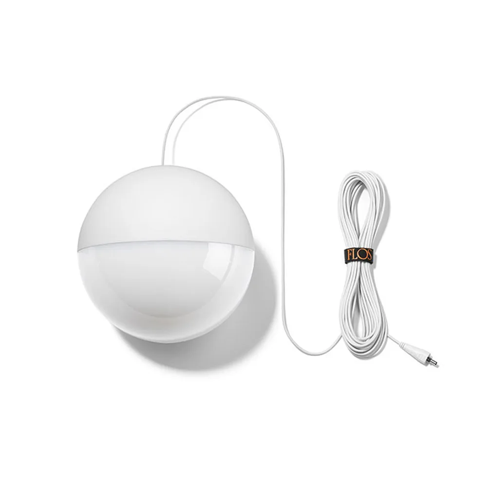 String Light Sphere pendel, Vit, 22 m kabel Flos
