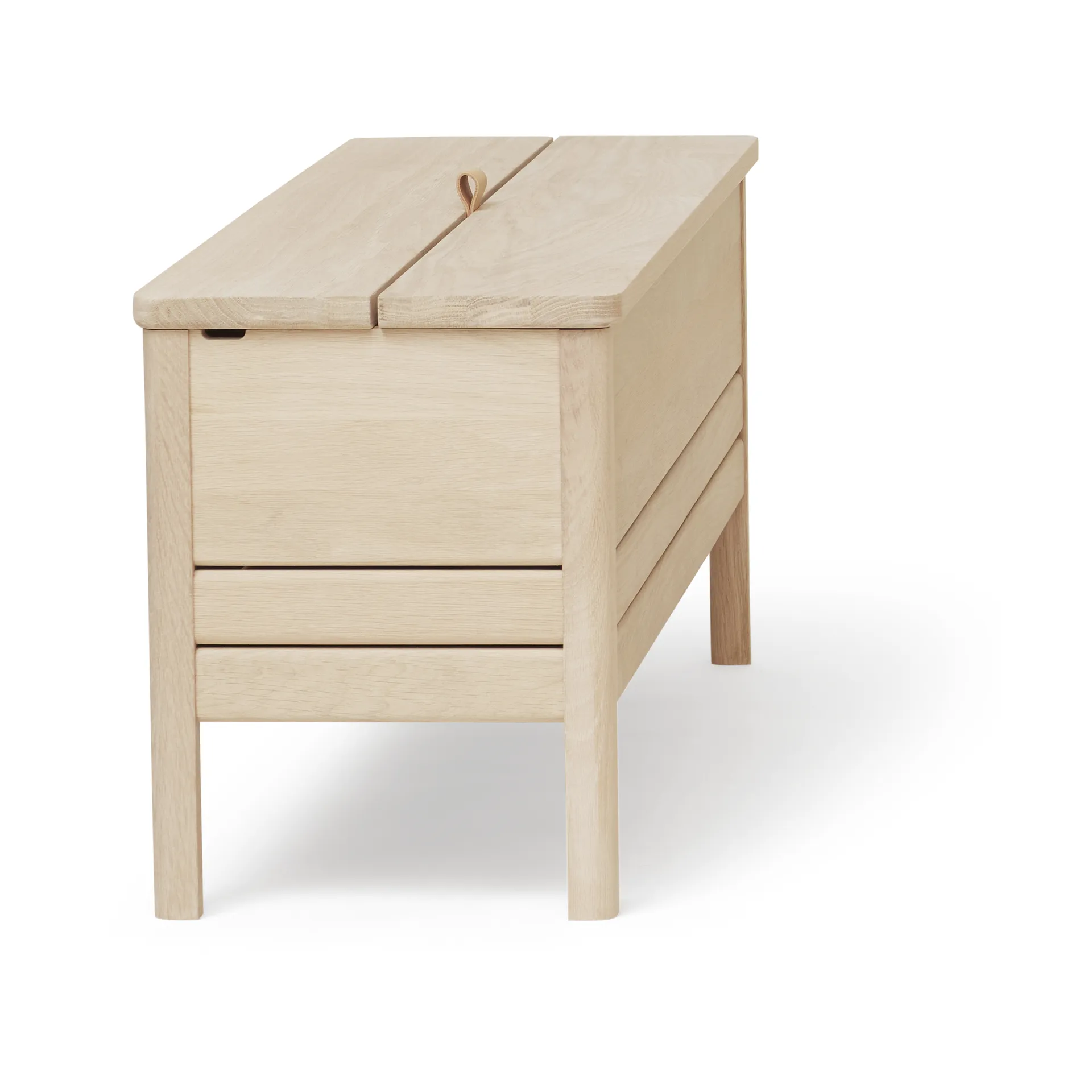 A Line förvaringsbänk 111 cm, Vit ek Form & Refine