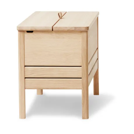 A Line förvaringsbänk 68 cm, Vitoljad ek Form & Refine