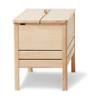 A Line förvaringsbänk 68 cm - Vitoljad ek - Form & Refine