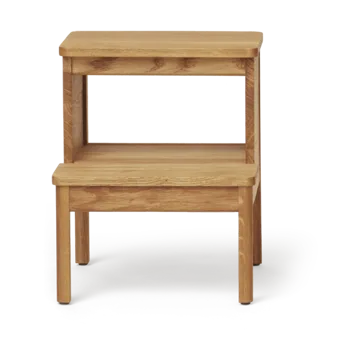 A line rund stegpall - Ek, Ø38x47,5 cm - Form & Refine