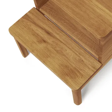 A line rund stegpall - Ek, Ø38x47,5 cm - Form & Refine