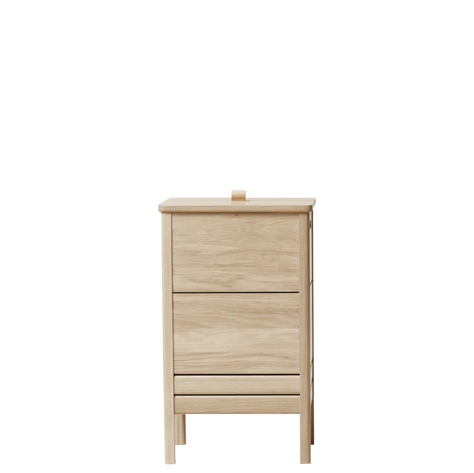 A Line tvättkorg, Vit ek Form & Refine