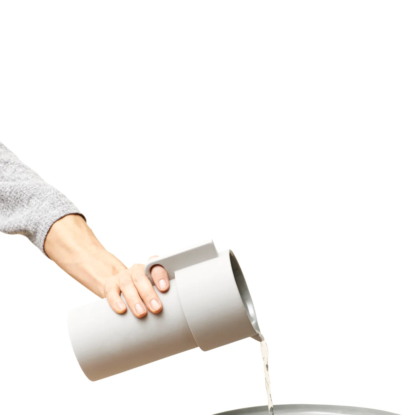 Alcoa tillbringare 1L, Ljusgrå Form & Refine