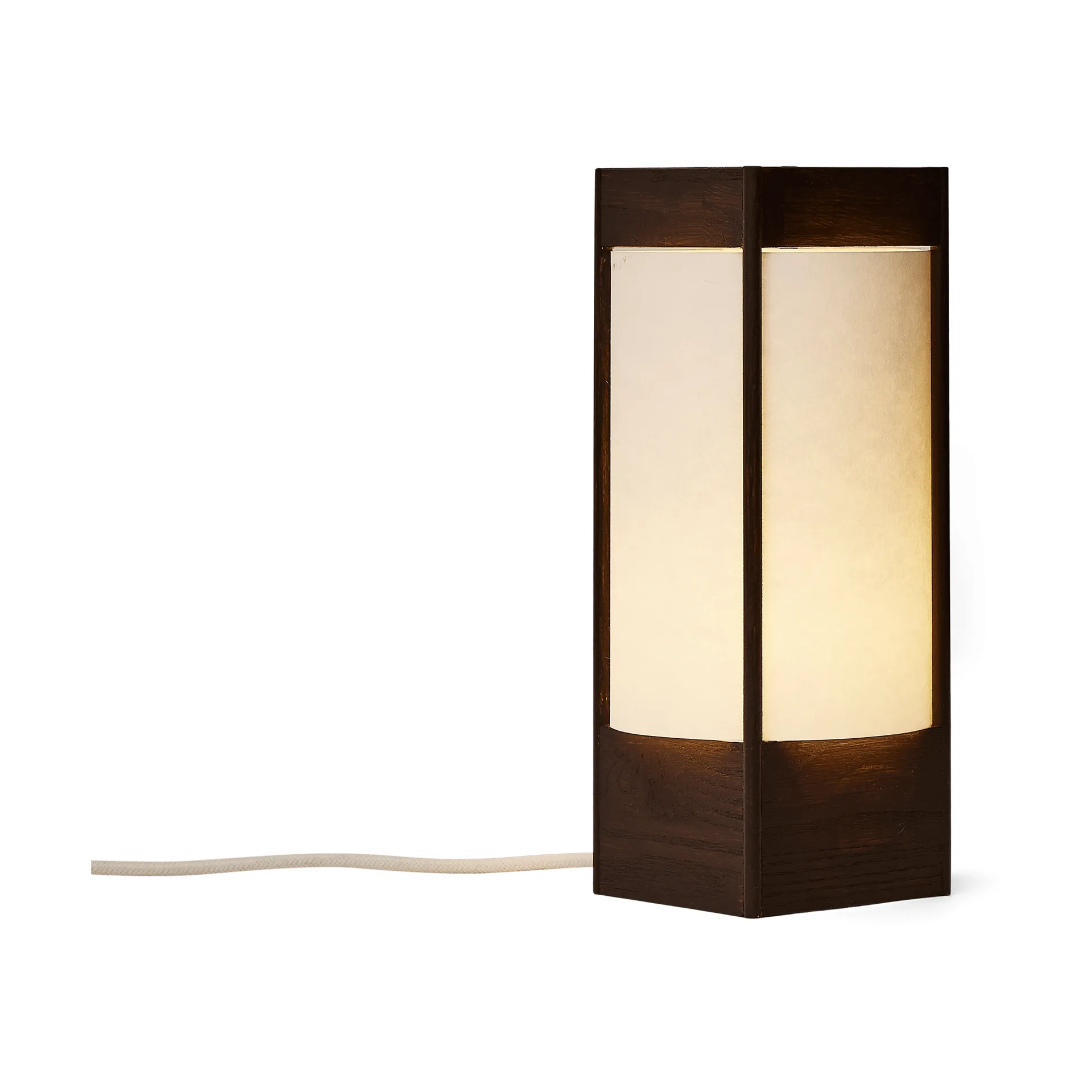 Andon bordslampa, Mörkbrun ask, 32 cm Form & Refine