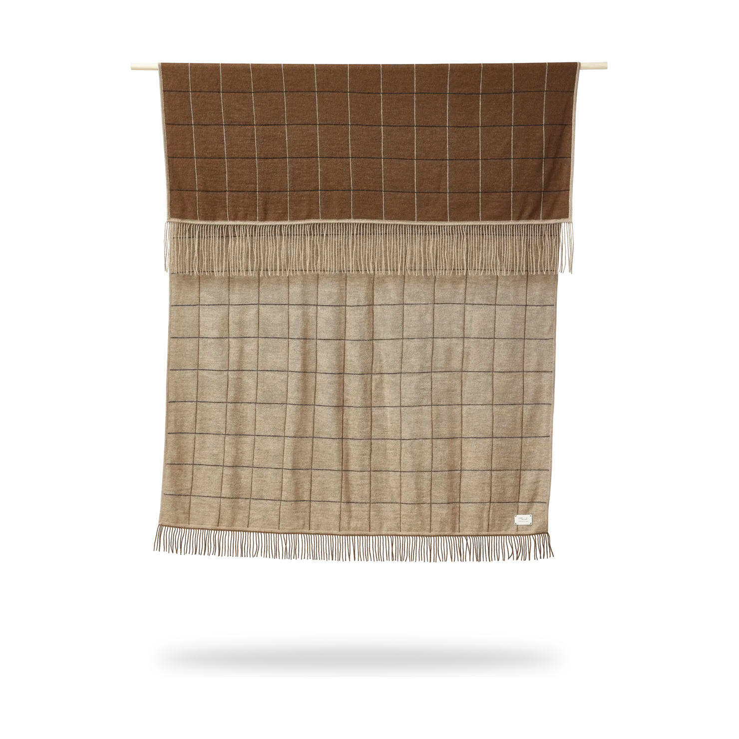 Aymara filt 130x190 cm, New square brown Form & Refine