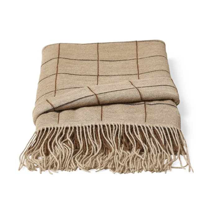 Aymara filt 130x190 cm, New square brown Form & Refine