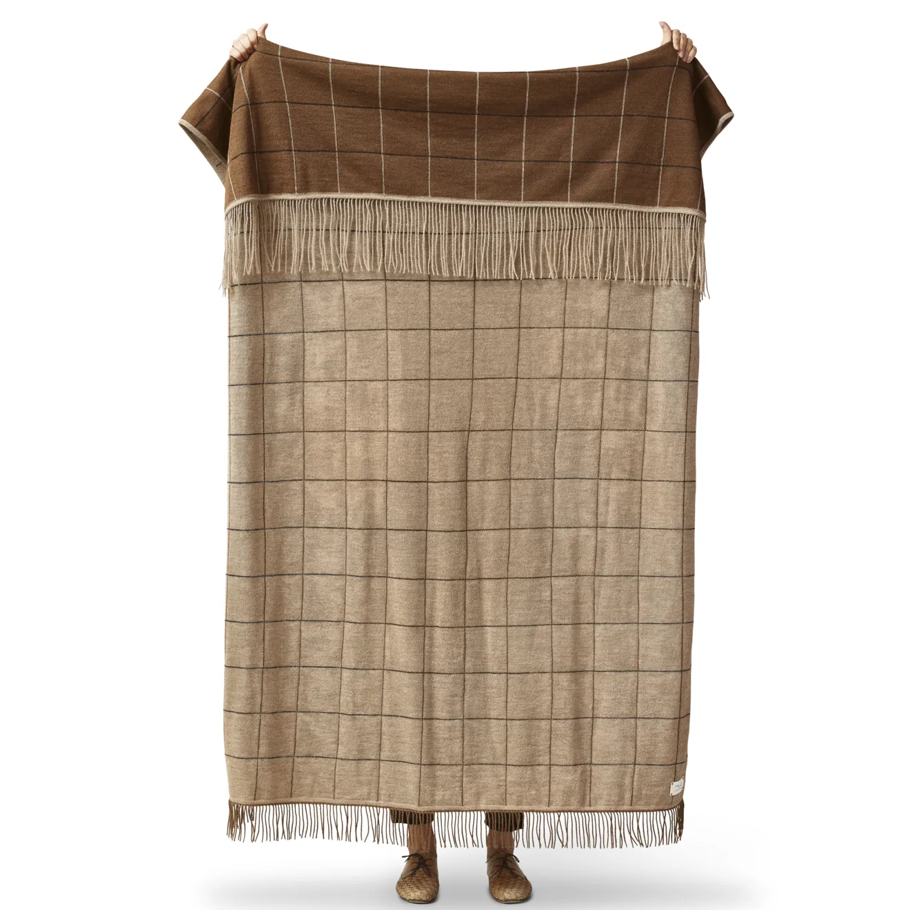 Aymara filt 130x190 cm, New square brown Form & Refine