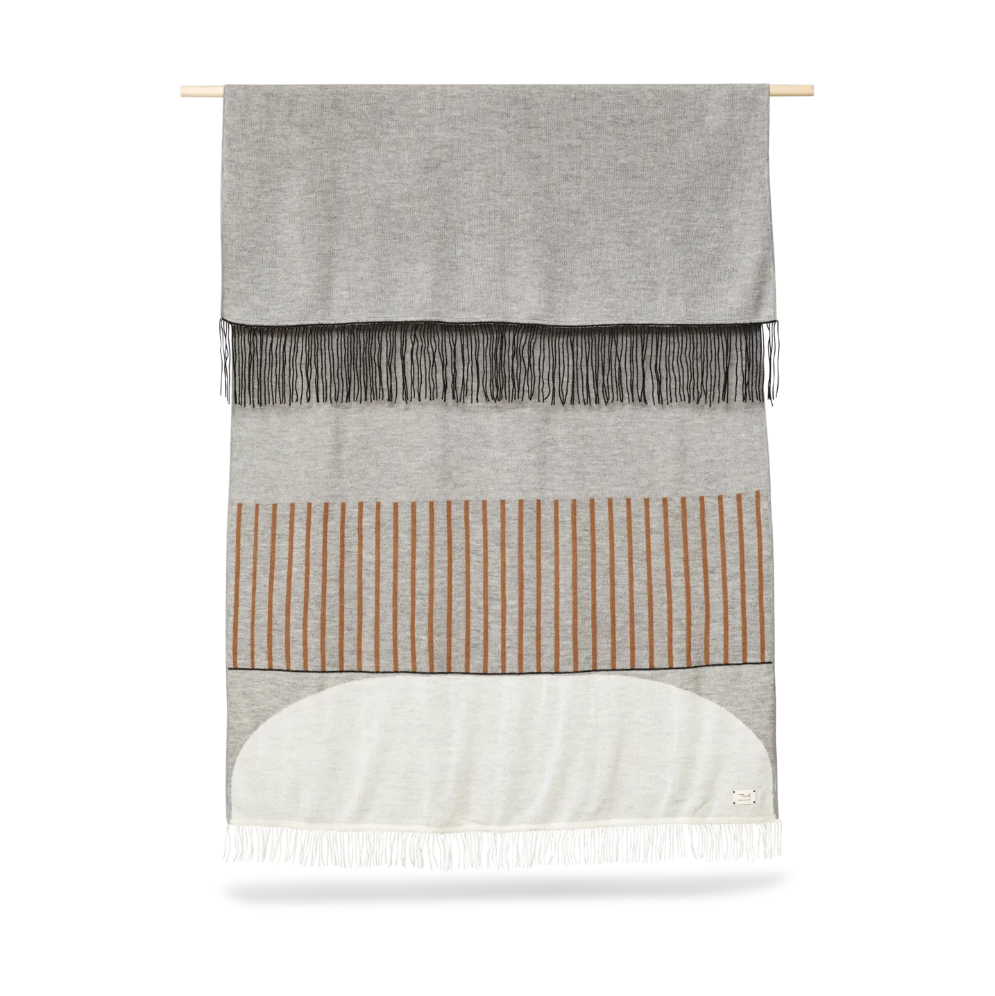 Aymara filt 130x190 cm, Pattern grey Form & Refine