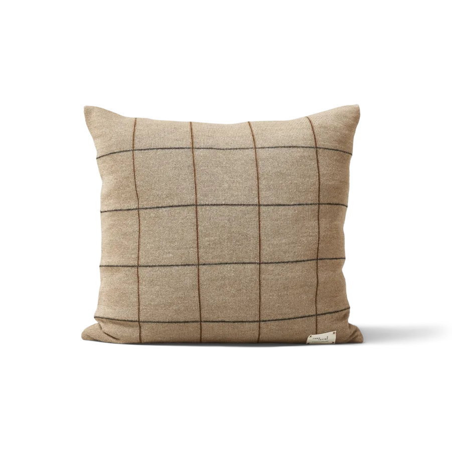 Aymara kudde 52x52 cm, New square brown Form & Refine