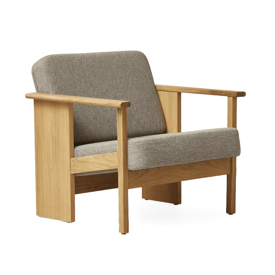 Block loungestol, Ek-Hallingdal 65-0227 Form & Refine