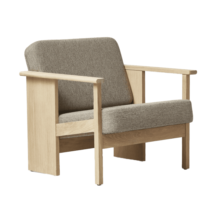 Block loungestol - Vit ek-Hallingdal 65-0227 - Form & Refine