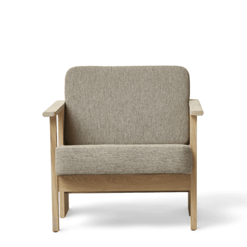 Block loungestol - Vit ek-Hallingdal 65-0227 - Form & Refine