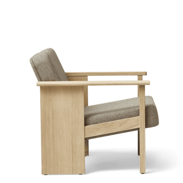 Block loungestol - Vit ek-Hallingdal 65-0227 - Form & Refine