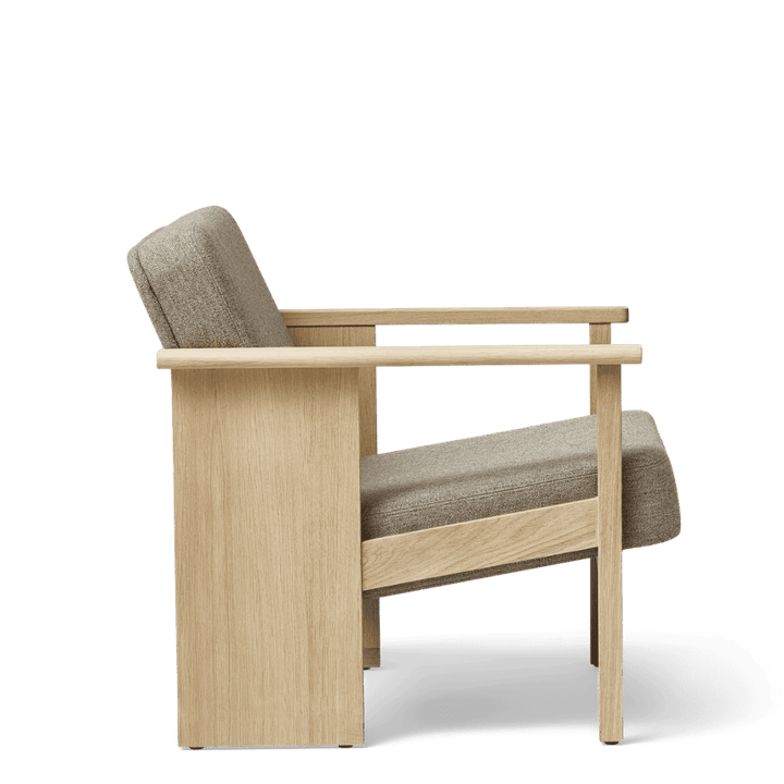 Block loungestol, Vit ek-Hallingdal 65-0227 Form & Refine