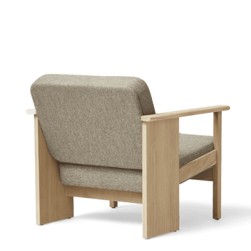 Block loungestol - Vit ek-Hallingdal 65-0227 - Form & Refine