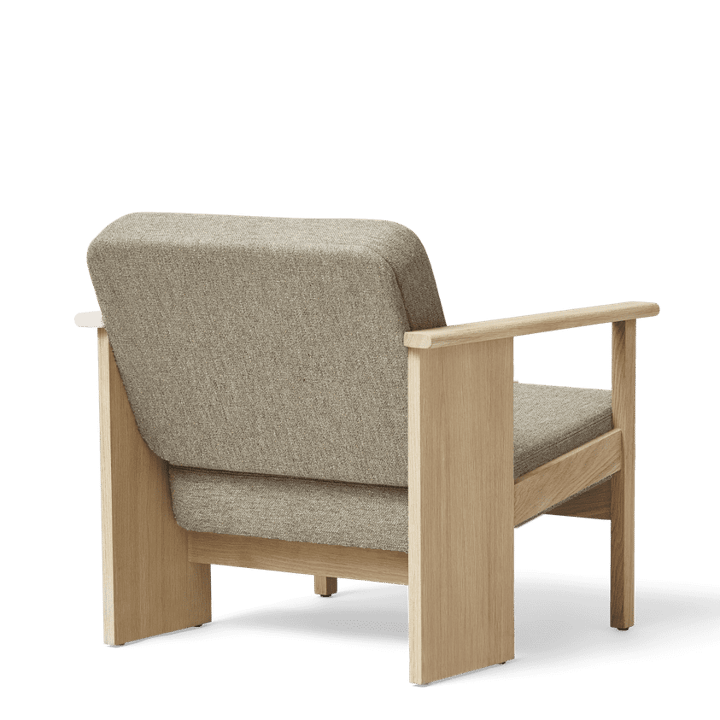 Block loungestol, Vit ek-Hallingdal 65-0227 Form & Refine