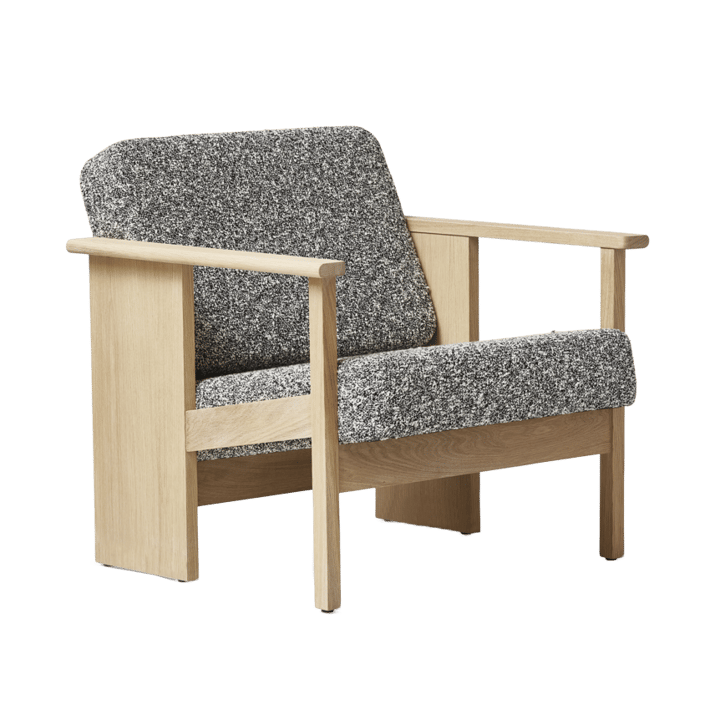 Block loungestol - Vit ek-Zero 0004 - Form & Refine