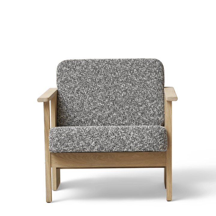 Block loungestol, Vit ek-Zero 0004 Form & Refine