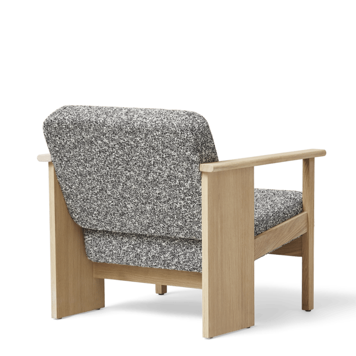 Block loungestol, Vit ek-Zero 0004 Form & Refine