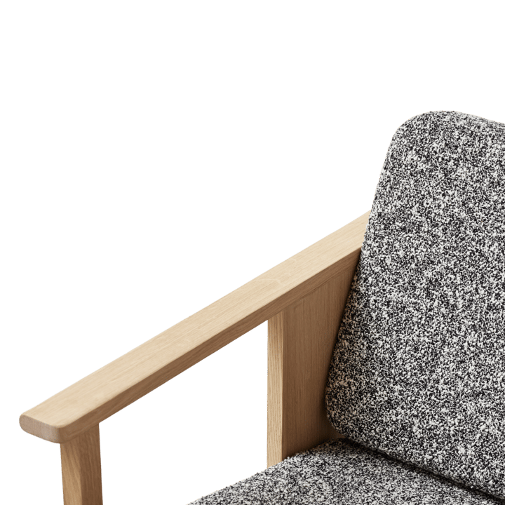 Block loungestol, Vit ek-Zero 0004 Form & Refine