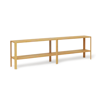 Leaf hylla 2 hyllplan 57x200 cm - Ek - Form & Refine