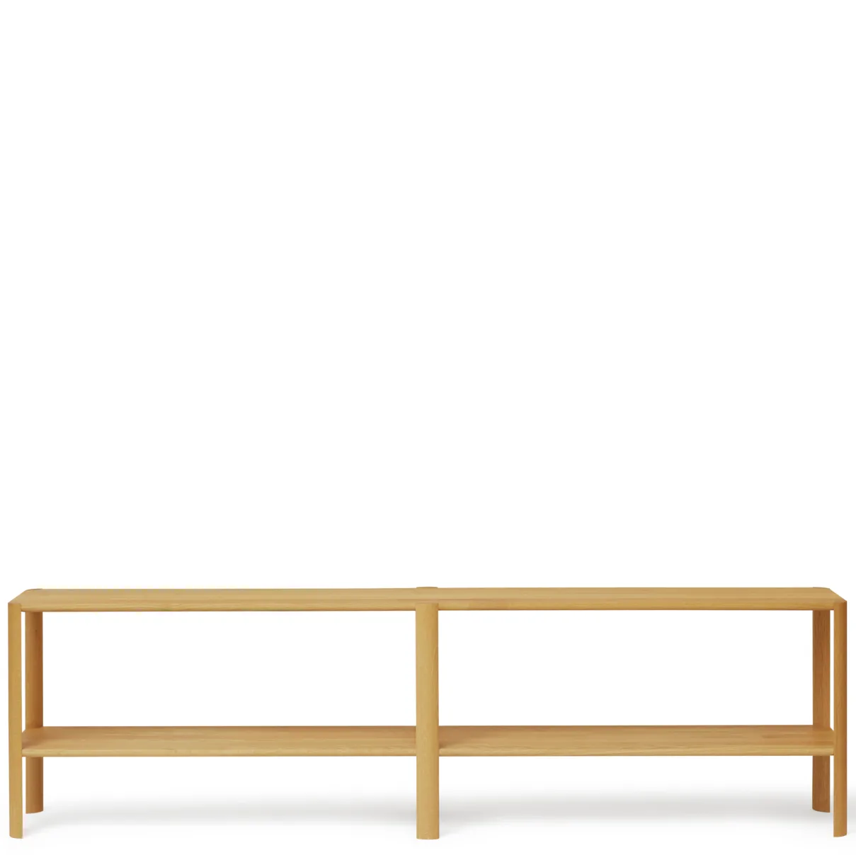 Leaf hylla 2 hyllplan 57x200 cm, Ek Form & Refine