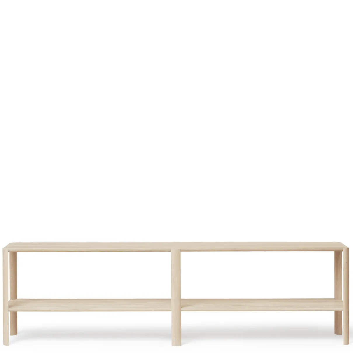 Leaf hylla 2 hyllplan 57x200 cm, Vit ek Form & Refine