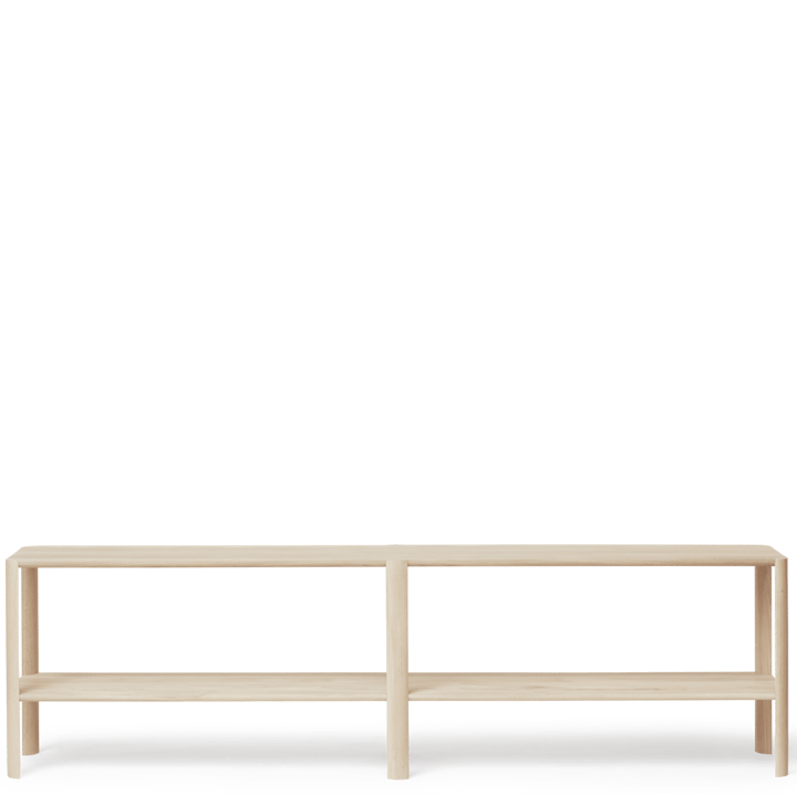 Leaf hylla 2 hyllplan 57x200 cm, Vit ek Form & Refine