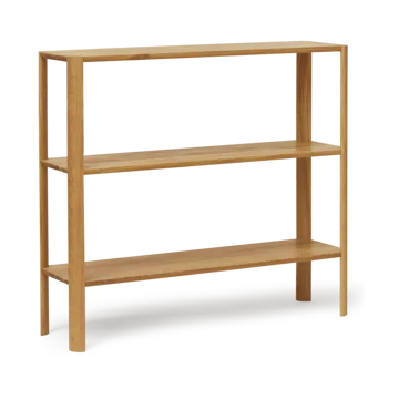 Leaf hylla 3 hyllplan 92x100 cm - Ek - Form & Refine