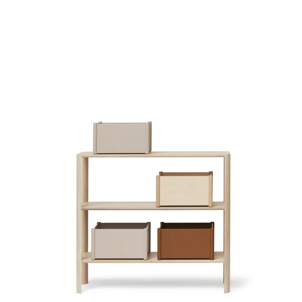 Leaf hylla 3 hyllplan 92x100 cm, Vit ek Form & Refine