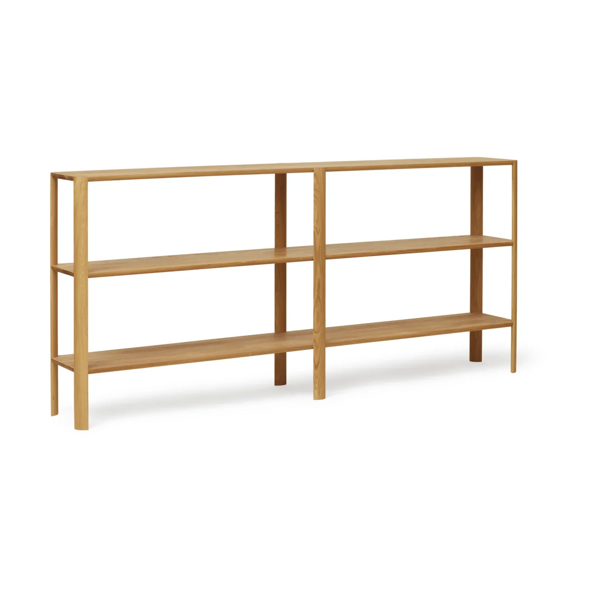 Leaf hylla 3 hyllplan 92x200 cm, Ek Form & Refine