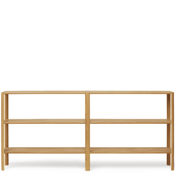 Leaf hylla 3 hyllplan 92x200 cm - Ek - Form & Refine
